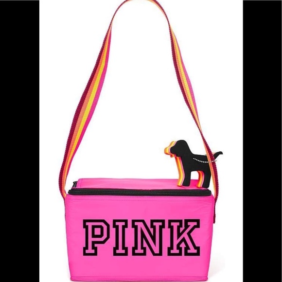 PINK Victoria's Secret Accessories - NWT Victorias Secret cooler and mini dog keychain